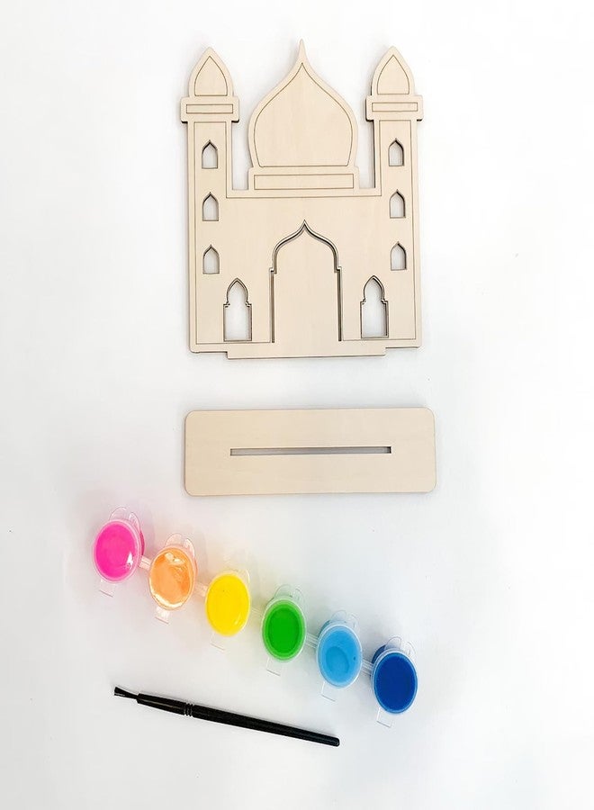 Cliths Set of 3 Paint Your Own Masjid DIY Wood Ramadan Eid Activity Muslim Ramadan Craft Kit for Kids & Adults Mosque Wood Puzzle Eid Party Favor Ramadan Decor & Gift for Kids - Image 2